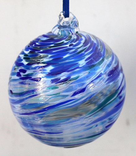 Click to view detail for DB-1043  Ornament - Opaque Blue Mix $37